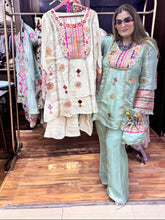 Festive Ivory Gota Patti Coord Set with Potli for Women